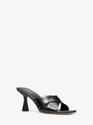 michael michael kors clara leather mule|Clara Leather Mule .